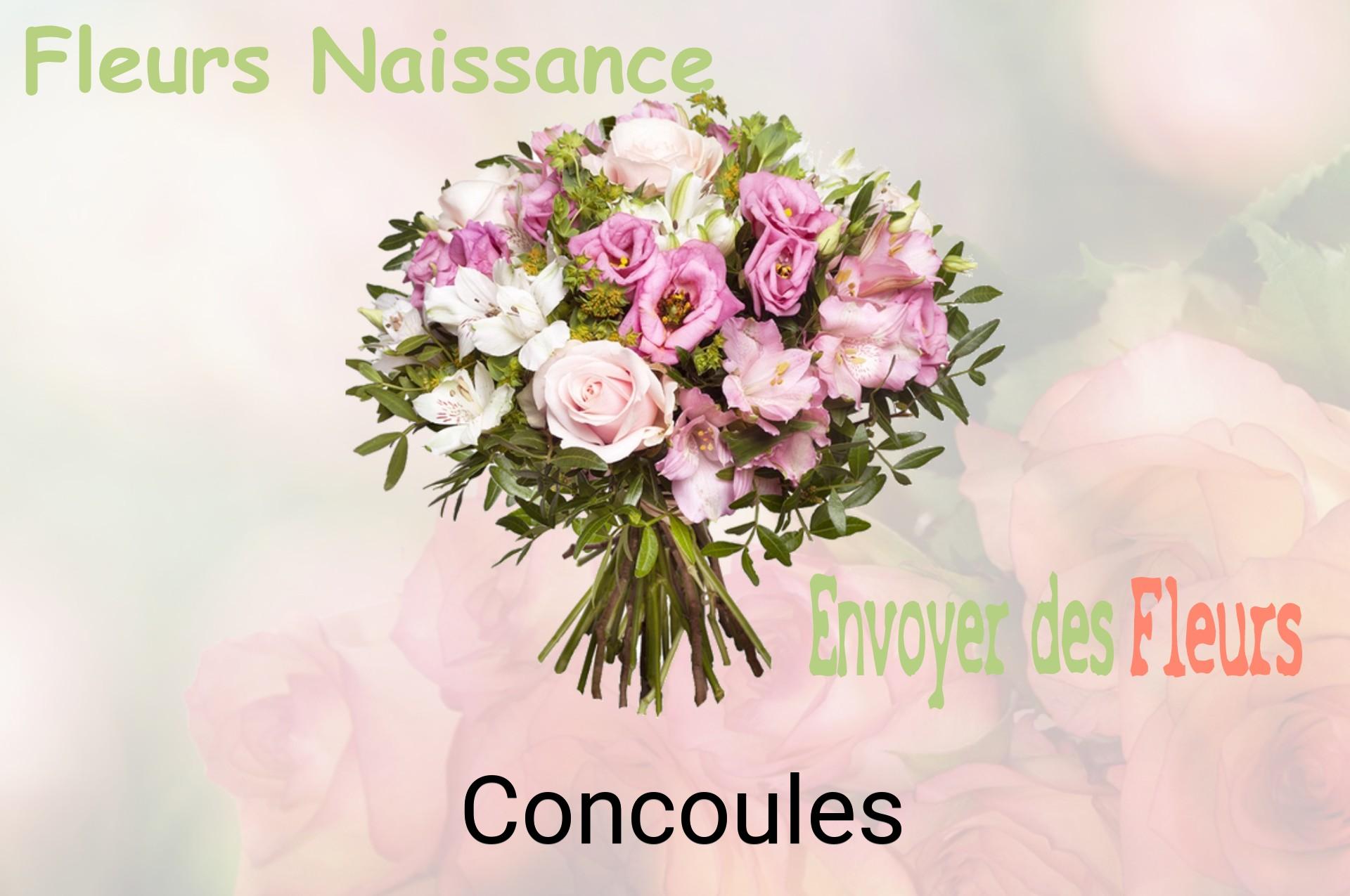 Bouquet de fleurs de naissance livré à Concoules